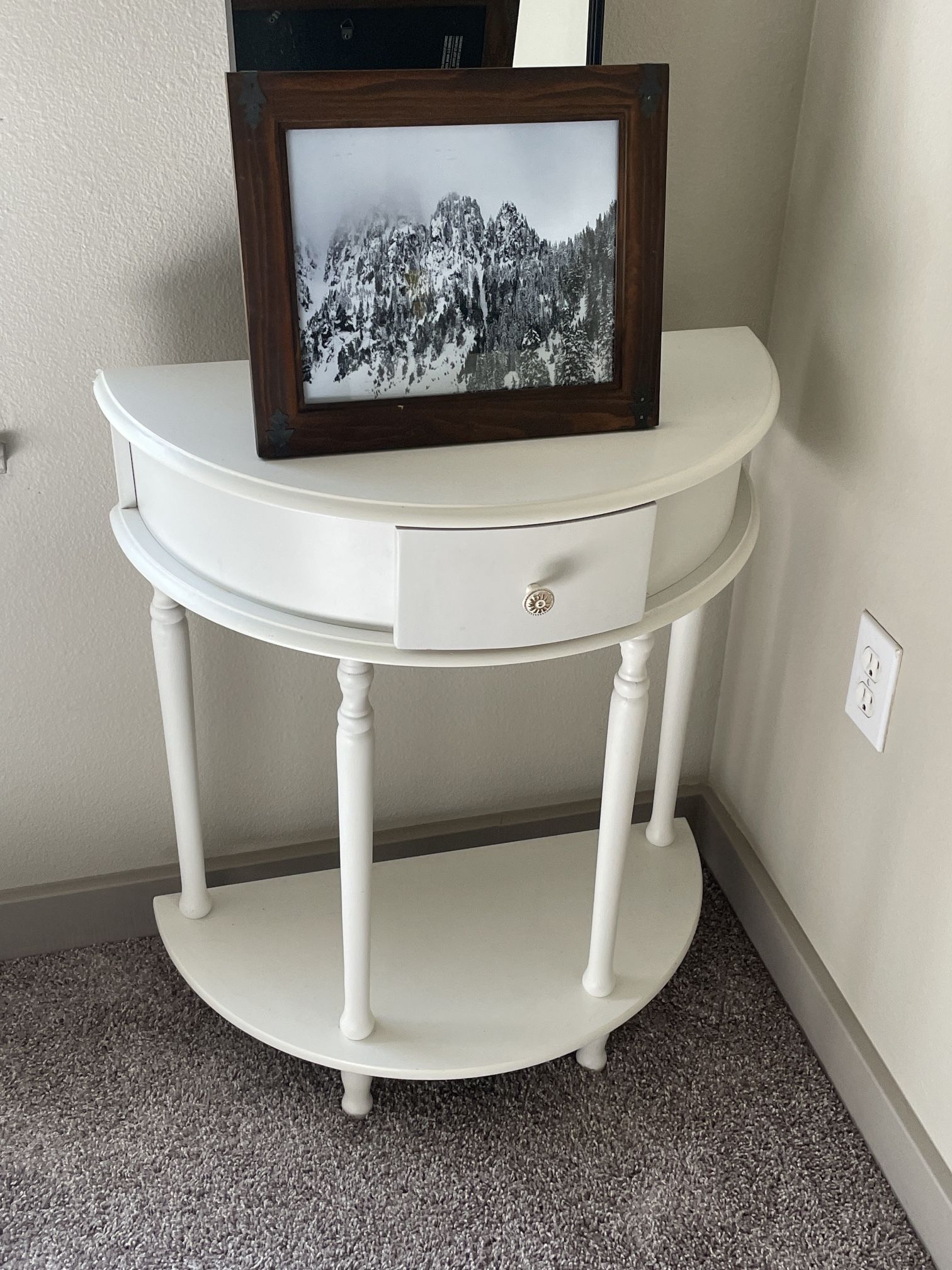 Half table. Wood. $35