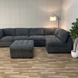 Gray 6 Piece Thomasville Tisdale Sectional NEW