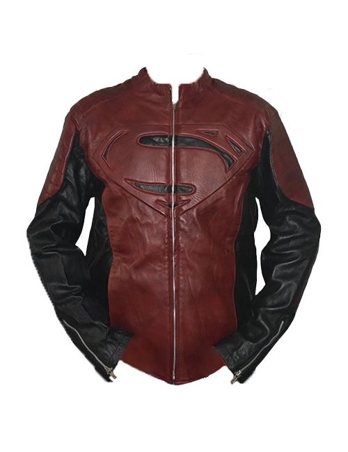 Superman Man Of Steel Leather Jacket