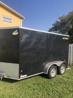 6x12 Enclosed Trailer Black V- Nose Blackout Package 3500 Pounds By Axles