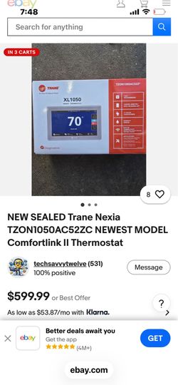 Train xl 1050 smart thermostat