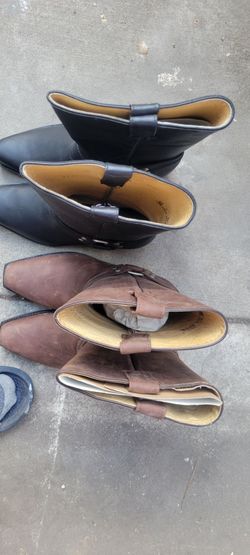 Leather Cowboy style boots ,for Men