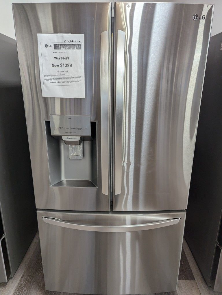 LG FRENCH DOOR REFRIGERATOR SUPER SAVINGS! TAKE HOME FOR 0% DOWN!! HURRY AND SAVE BIG!