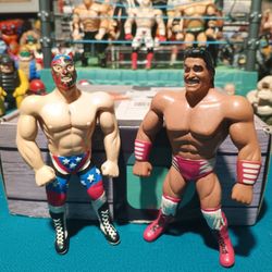 Vintage Just Toys Figures " WWF's The Patriot & Marc Mero " ( Vintage 1997 )
