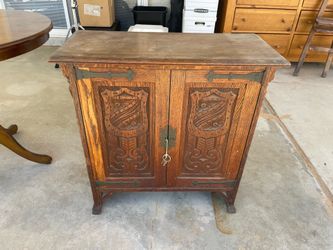 Vintage cabinet  30” long 13” wide 30” tall