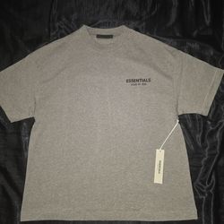 Fear of God Essentials Shirt, Heather Gray, Size M & XL