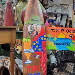 Tiki Bar Wood Sign 40 X 10