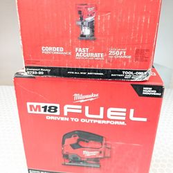 M18 Milwaukee FUEL Jigsaw + FUEL Compact Router 