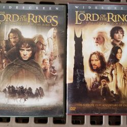 2 LORD OF THE RINGS MOVIES WITH BONUS DISCS