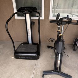 YOSUDA Indoor Cycling Bike + LifePro Rhythm Vibration Plate