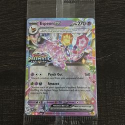 Pokemon Espeon ex prismatic stamped promo