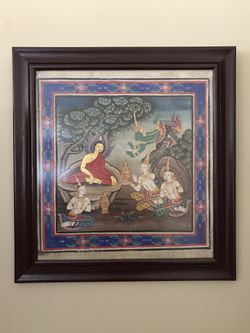 Antique Thai Buddha Painting