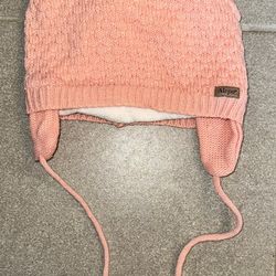 2-4T Winter Hat - Pink Bear Ears 