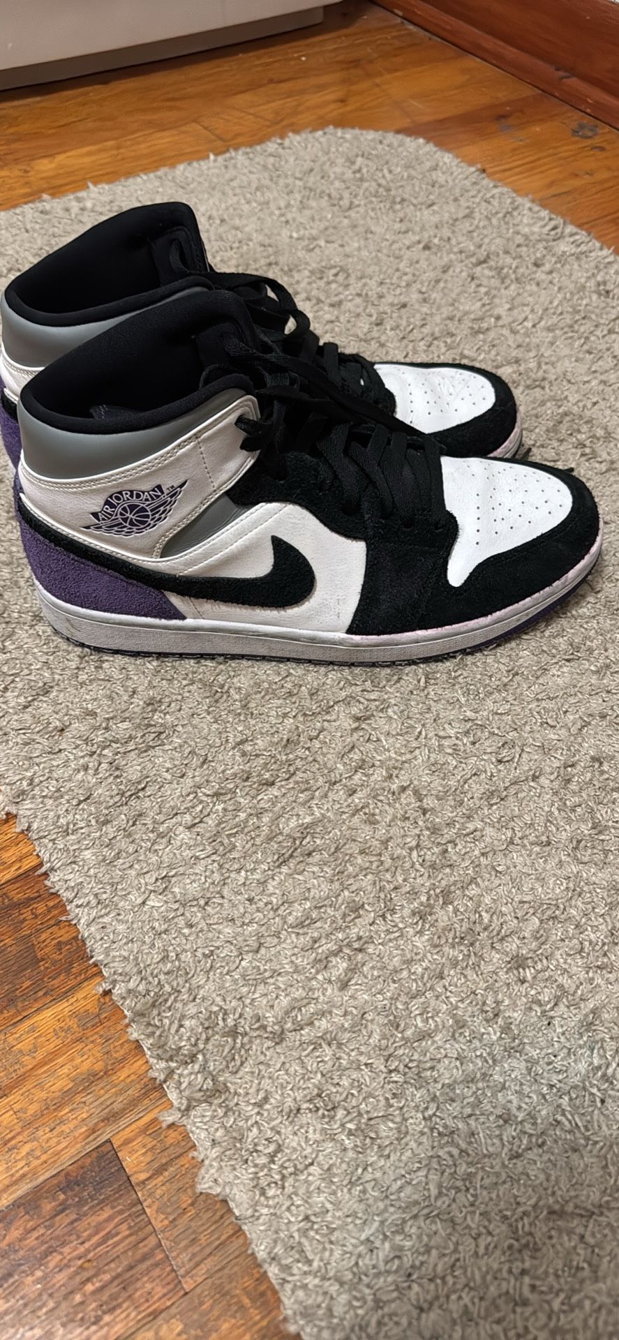 Jordan 1 Mid Purple Size 10