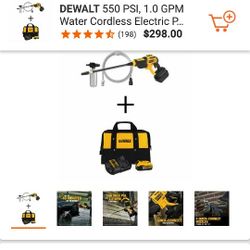 DeWalt 20 Volt Cordless  Pressure Washer