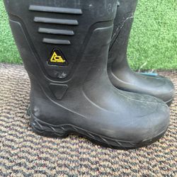 ACE Work Boots/Black/Metal Toe UNISEX Women’s 9/Men’s 7