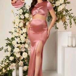 Formal Maternity  Top And Skirt