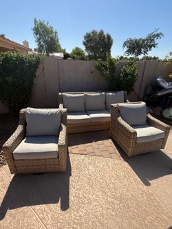 Patio set, outdoor furniture