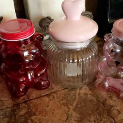 Viral Red & Pink Teddy Bear & Jar