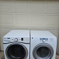 WHIRLPOOL WASHER AND KENMORE DRYER XL CAPACITY GOOD CONDITION BOTH ELECTRIC LARGE CAPACITY HEAVY DUTY DELIVERY AVAILABLE 