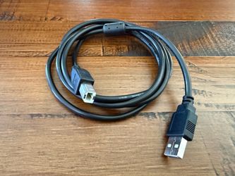 Printer/Scanner USB A to USB B Cable 1.5 m/5 ft