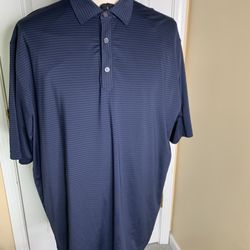 Footjoy FJ Polo Shirt Men 2XL XXL Performance Golf Navy 