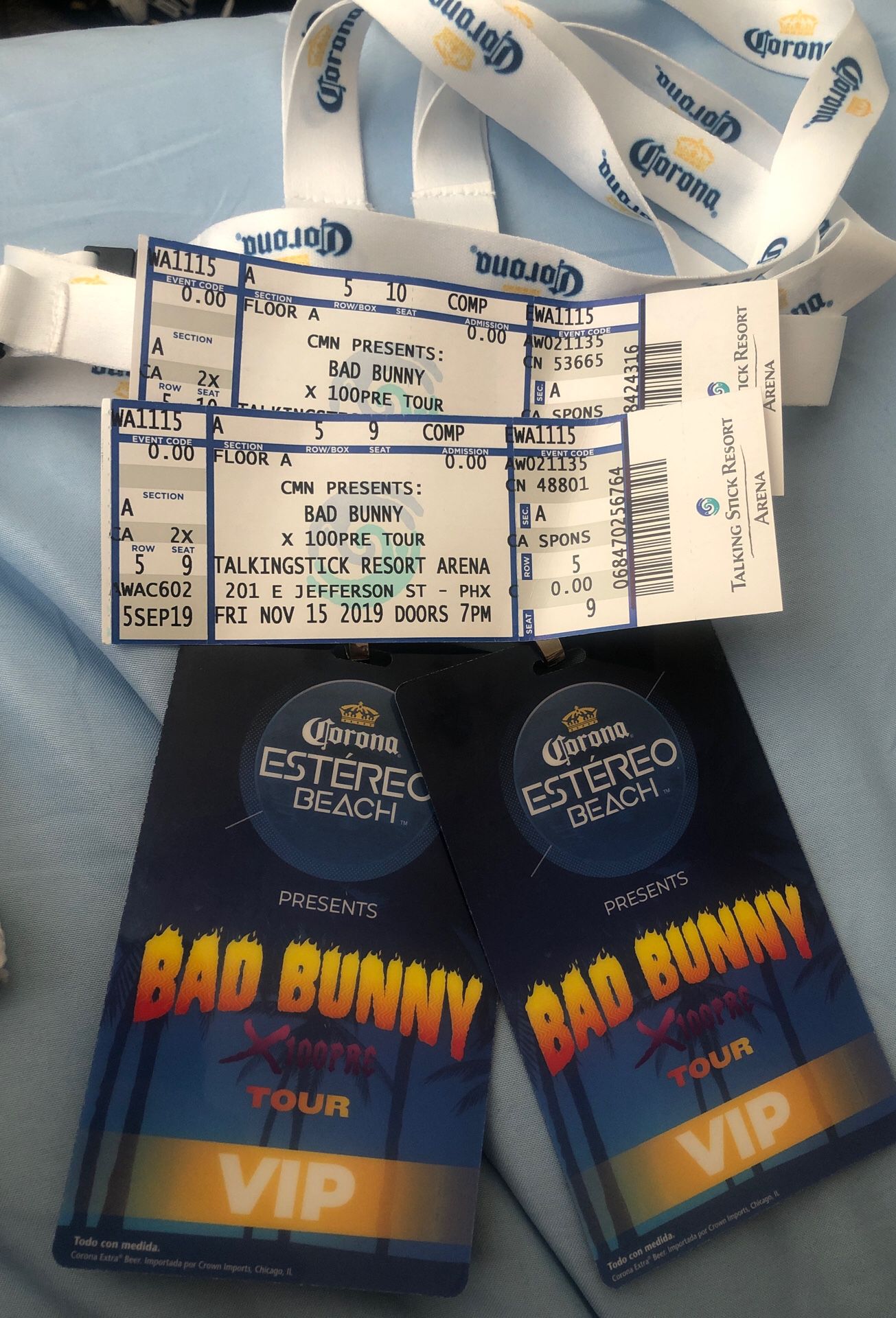 Bad Bunny VIP Floor Seats/ Meet N Greet at Talking Stick Resort November 15th