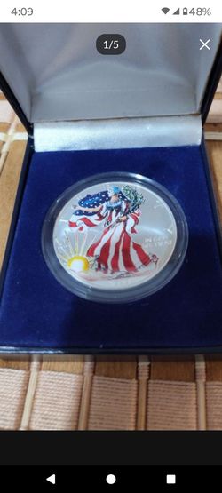 "New" 1999 American Eagle Colorized Silver Dollar