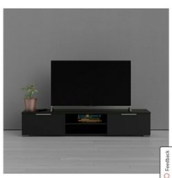 New in box tv stand hold up to 68inch tvs back color