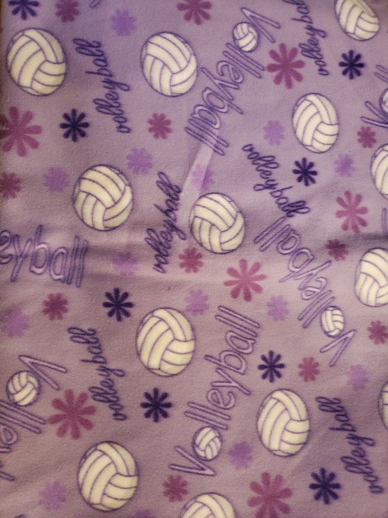 Fleece fabric-volleyball $10 OBO