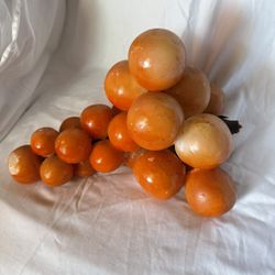 Mid Century Stone Orange grape cluster 