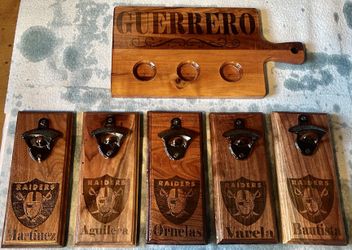 Bottle Openers And Shot Board