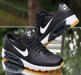 Brand New Nike Air Max 90 G Black White Gum Bottom Water resistant Golf Shoes Men Size 8.5