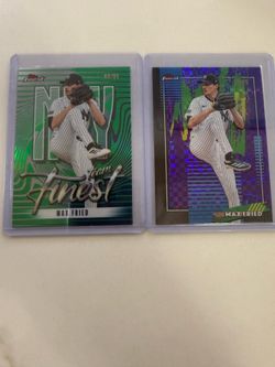 Max Fried 2026 Topps Finest Purple Refractor /75 #12 New York Yankees