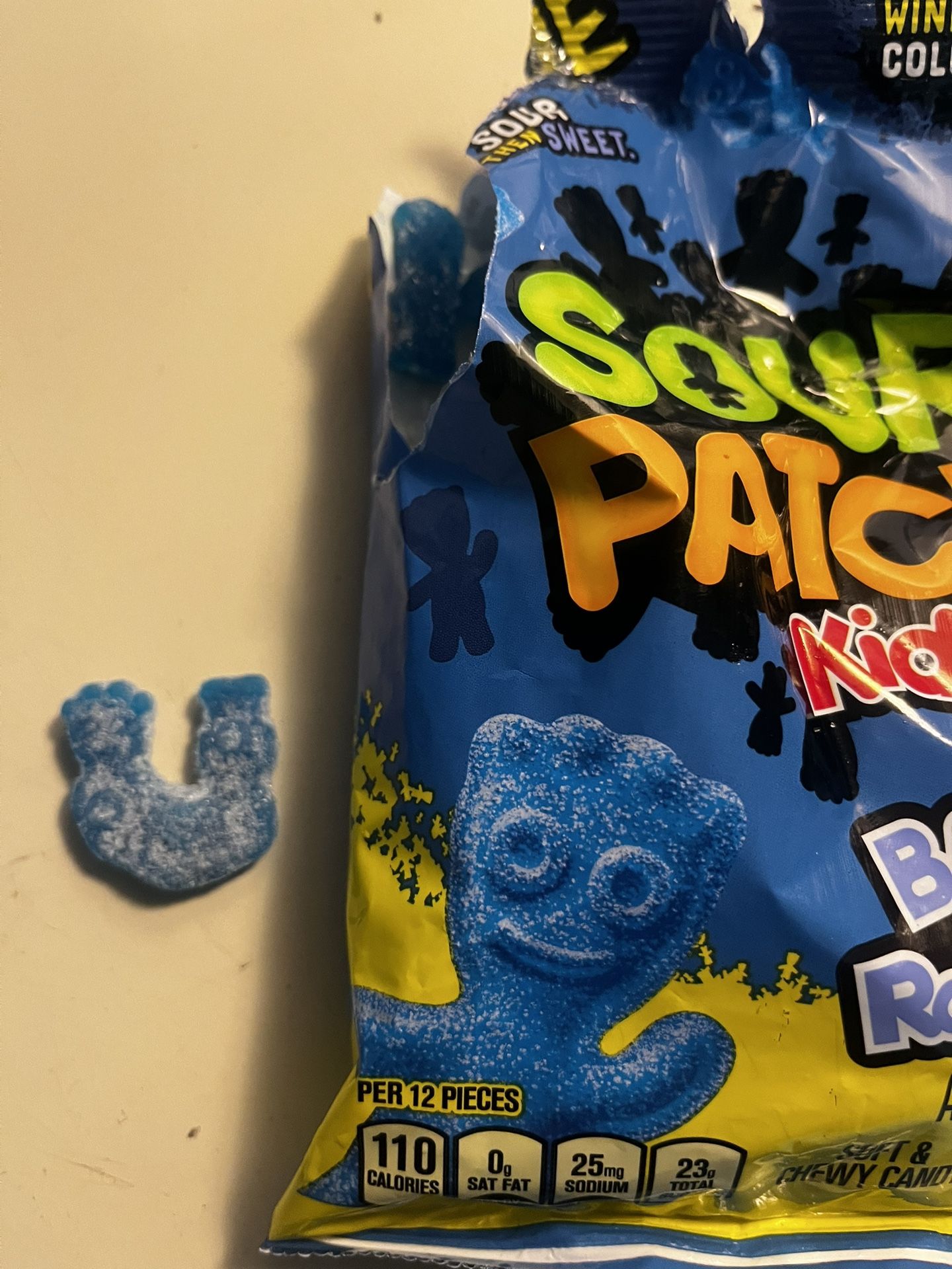 Deformed Blue Raspberry Sour Patch Kid
