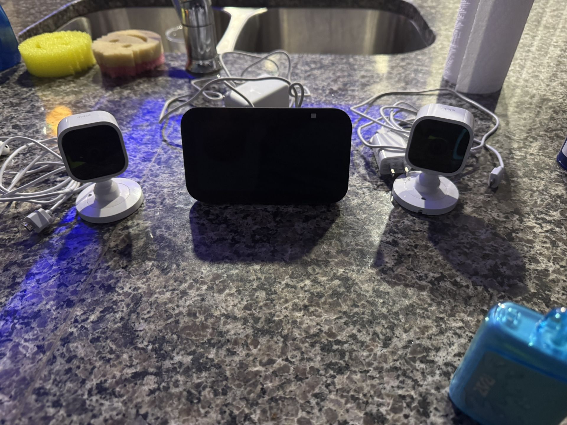 Amazon Alexa & Two Wired Blink Cameras