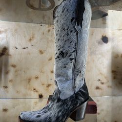 JUNIA TALL COWHIDE BOOTS