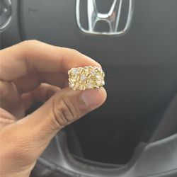Gold Nugget Ring Size 7