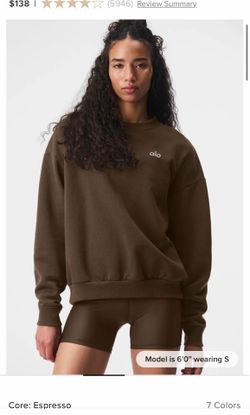Espresso crew pullover