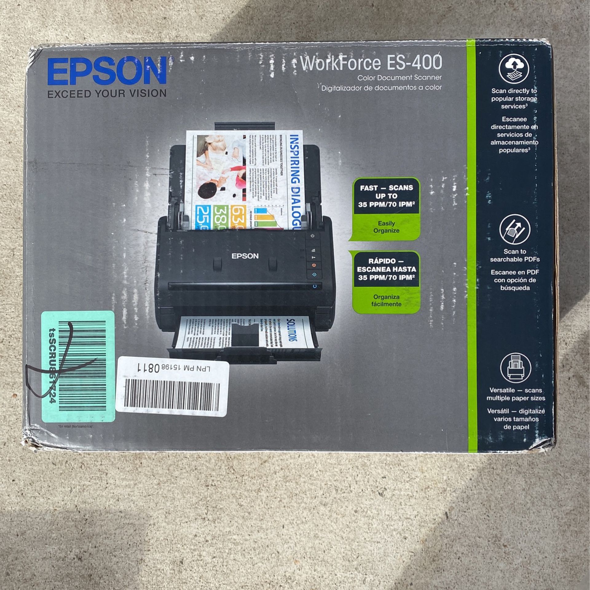 Epson exceed your vision printer workforce ES 400