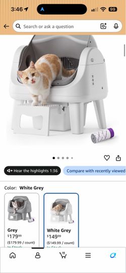 Automatic Self-Cleaning Cat Litter Box