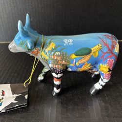 Cow Parade The Elusive Sea Cow 7342 Figurine With Box