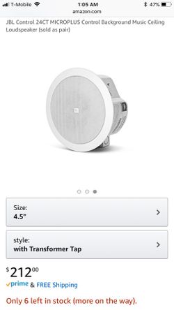 JBL C24CT Loud ceiling