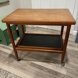 Vintage Mid Century Teak Service Cart Designer Grete Jalk Denmark Rare And Priced Way Below Market Value