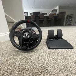 thurstmaster t128 wheel and pedals 
