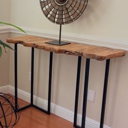 Live Edge Console Table