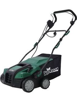 New in Box 2-in-1 16 in. Dethatcher Scarifier: 15 Amp Electric + 58 qt. Removable Bag