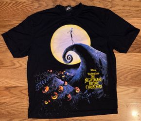 THE NIGHTMARE BEFORE CHRISTMAS BY SHOE PALACE JACK SHORT SLEEVE MEDIUM
