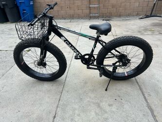26 Inch Fat Tire Bike Adult/Youth Full Shimano 7 Speed Mountain Bike, Dual Disc Brake, High-Carbon Steel Frame, Front Suspension, Mountain Trail Bike,