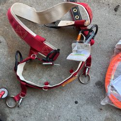 Tree Climbers Harness And Hi Vis Flip Line 